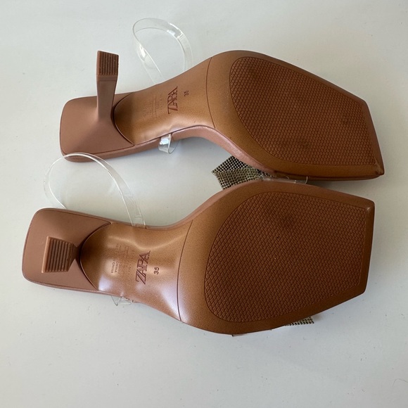 Unworn Zara Crystal Bow Heels - Picture 6 of 6